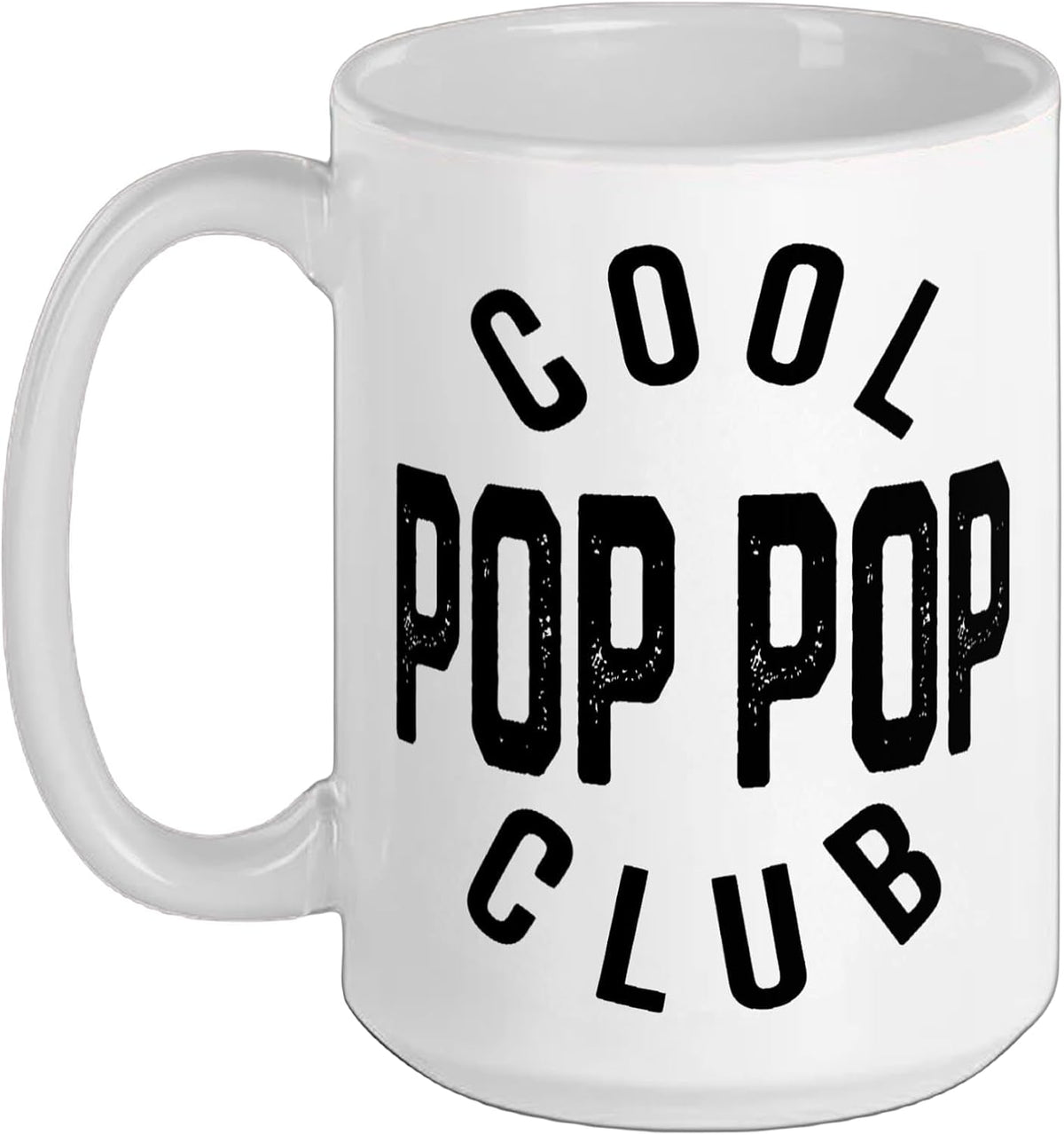 Cool Pop Pop Club Retro Vintage Graphic Ceramic Mug