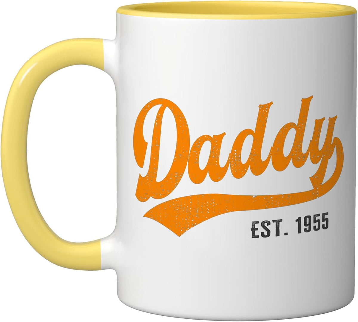 Daddy Est 1955 Retro Script Father Gift Ceramic Mug