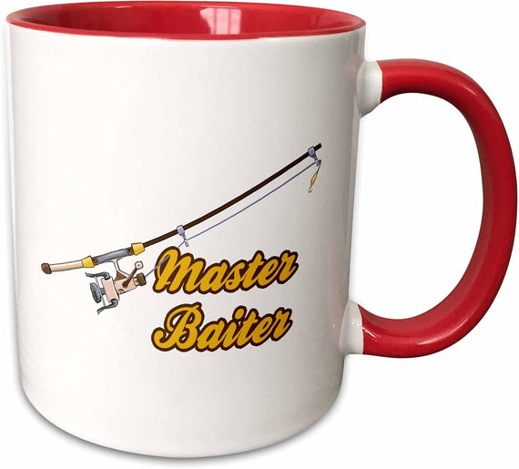 Master Baiter Fishing Pole Funny Humor Sports Ceramic Mug