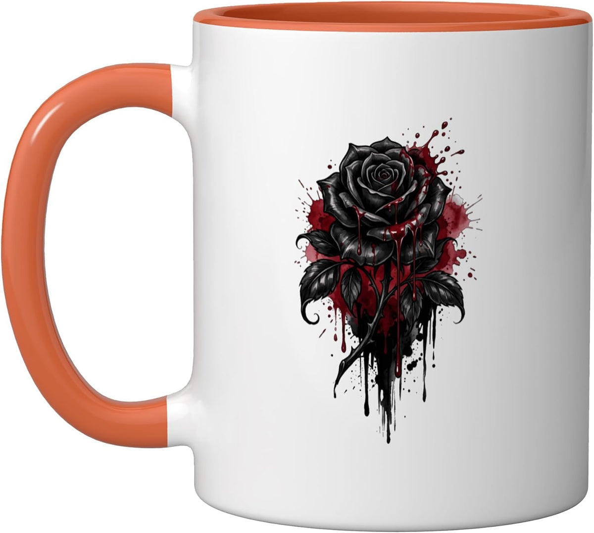 Black Rose Flower Botanist Garden Gardening Flower Rose Ceramic Mug