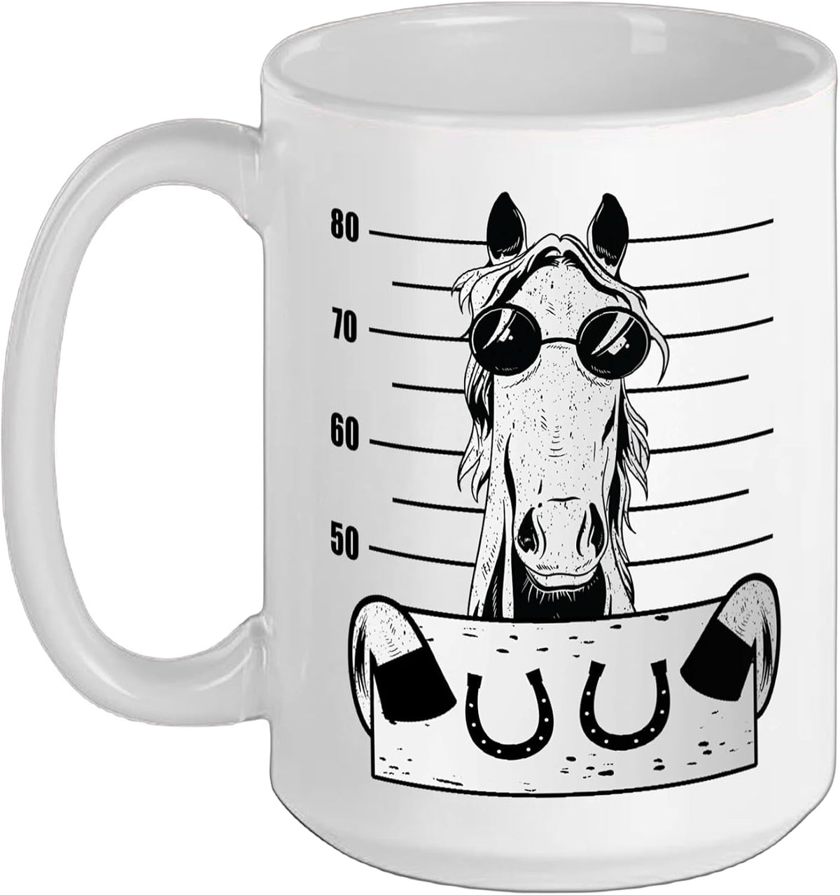 Equestrian Horses Riding Equitation Mugshots Horse Ceramic Mug