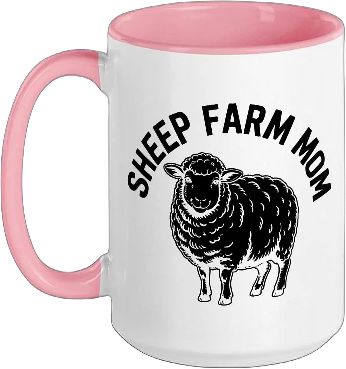 Sheep Farming Mom Who Loves Flock Family Equally Farm Lamb Ceramic Mug