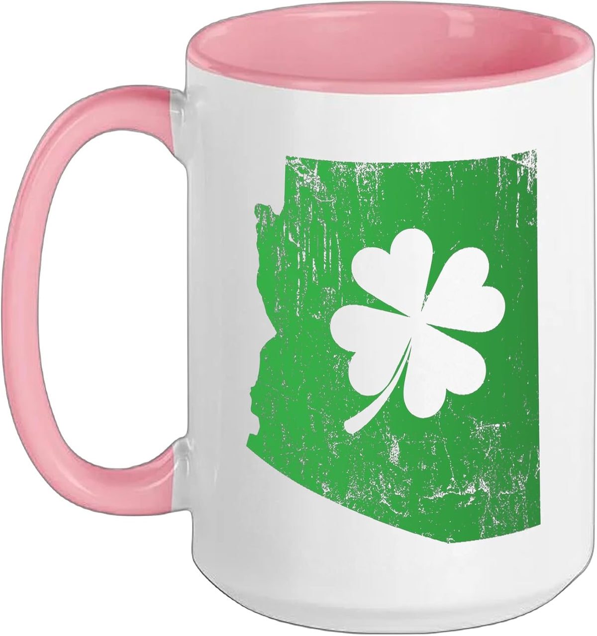 Arizona Az Shamrock Happy Go Lucky St. Patrick’S Day Ceramic Mug