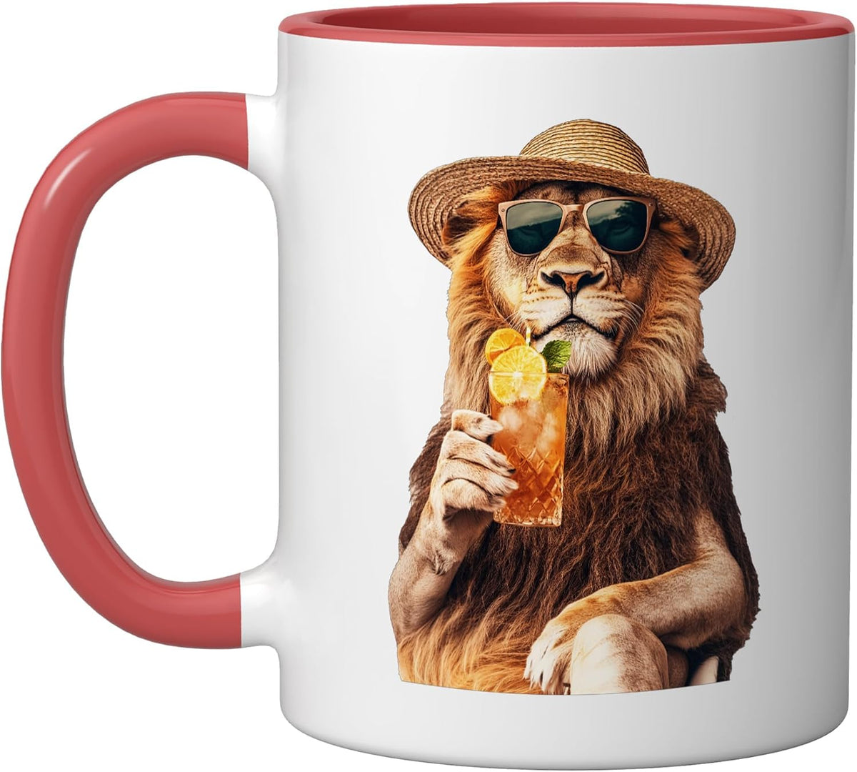Lion Cocktail Ceramic Mug