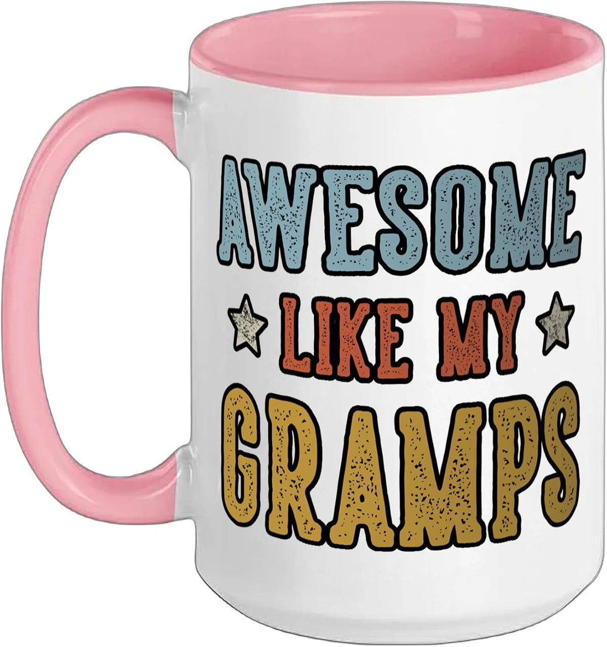 Awesome Like My Gramps Fathers Day Retro Grandpa Christmas Ceramic Mug