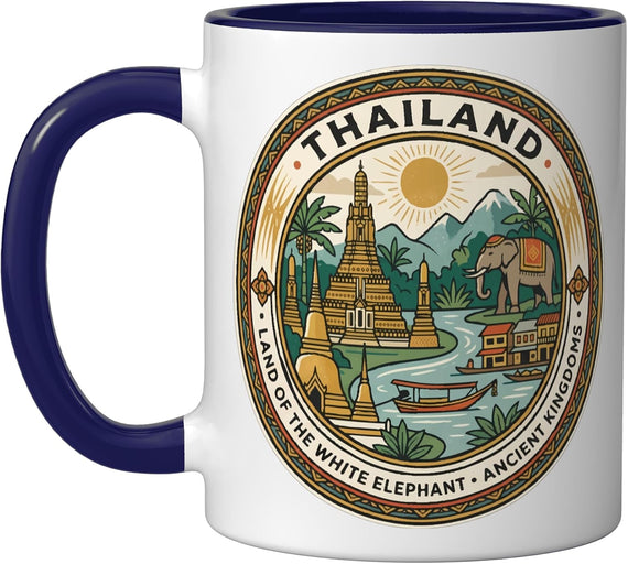Thailand Southeast Asia Design Ceramic Mug