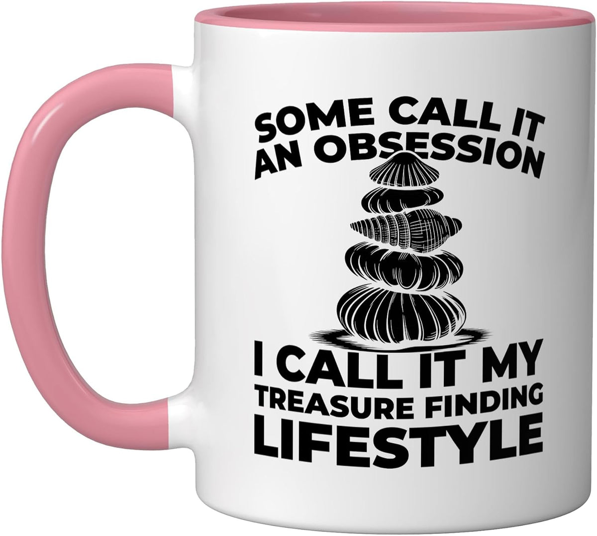 Shell Collecting - Nature Beach Beachcombing Ceramic Mug