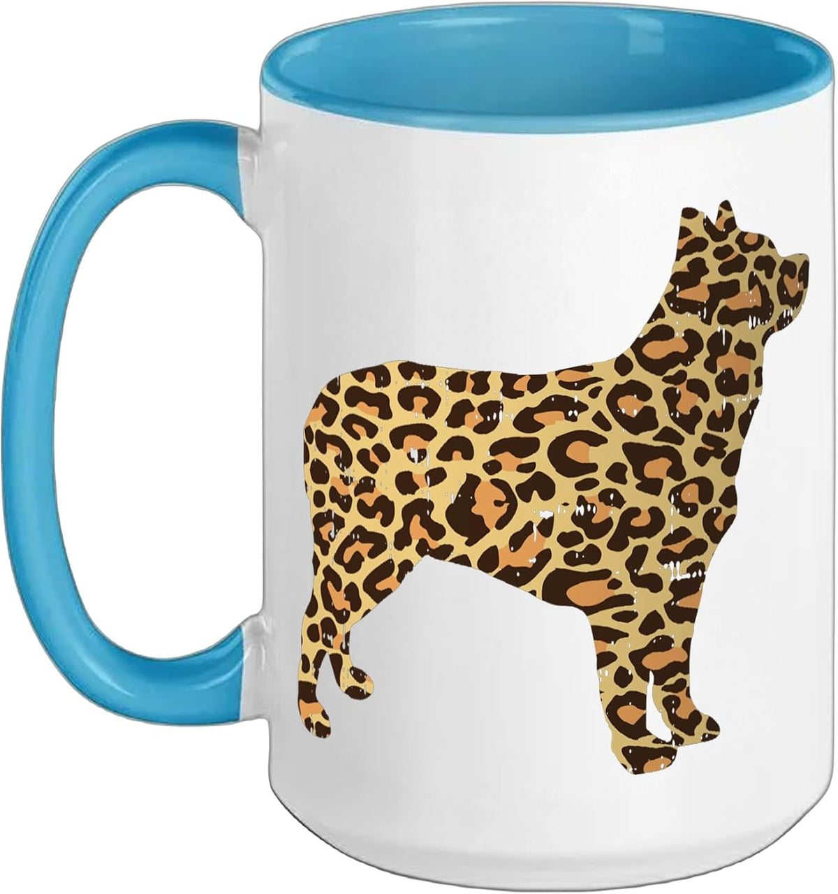 Leopard Spotted Cattle Dog Girls Women Gift Ceramic Mug