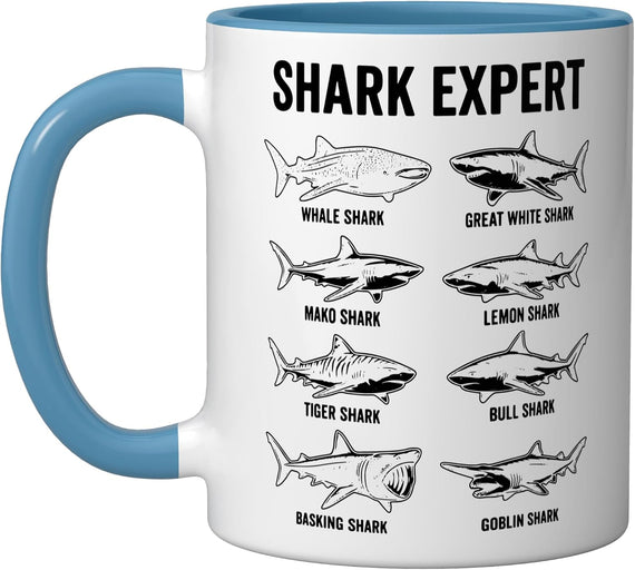 Shark Expert Basking Shark Lemon Shark Ceramic Mug
