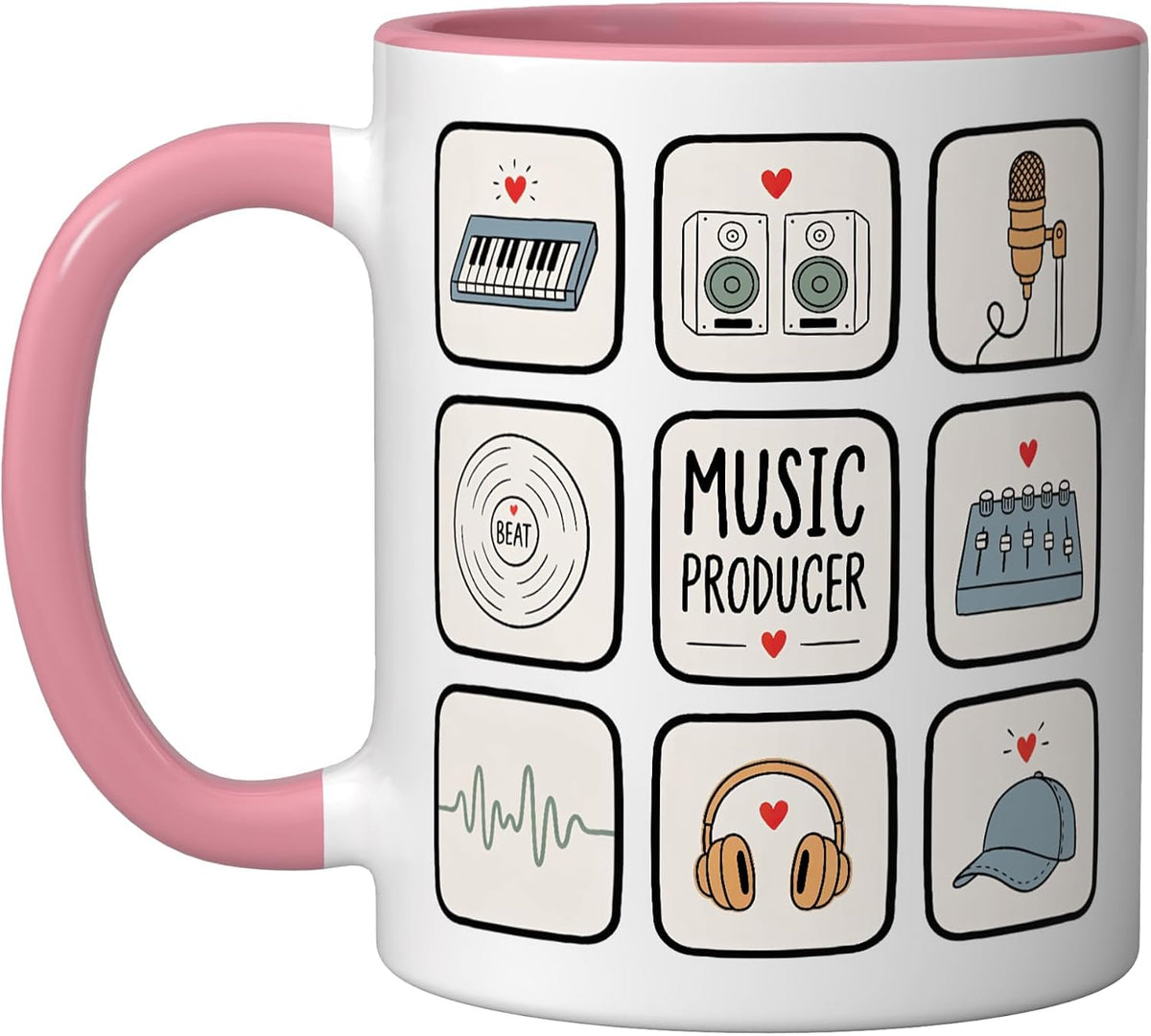 Music Production Audio Engineering Beatmaking Producer Ceramic Mug