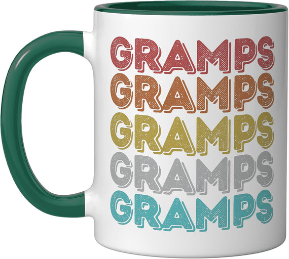 Vintage Retro Gramps Christmas Ceramic Mug