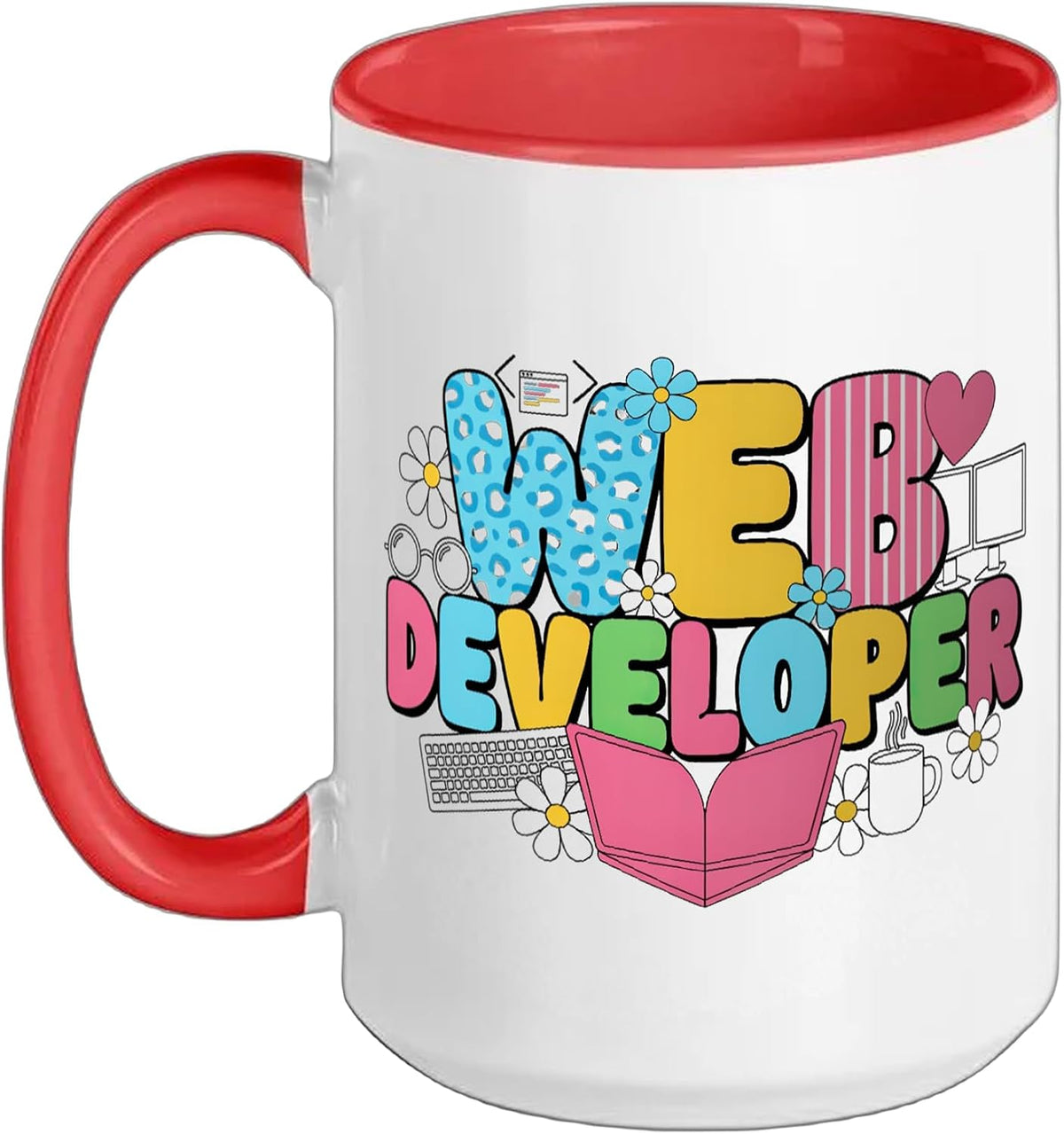 Web Developer Frontend Backend Full Stack Programmer Coder Ceramic Mug