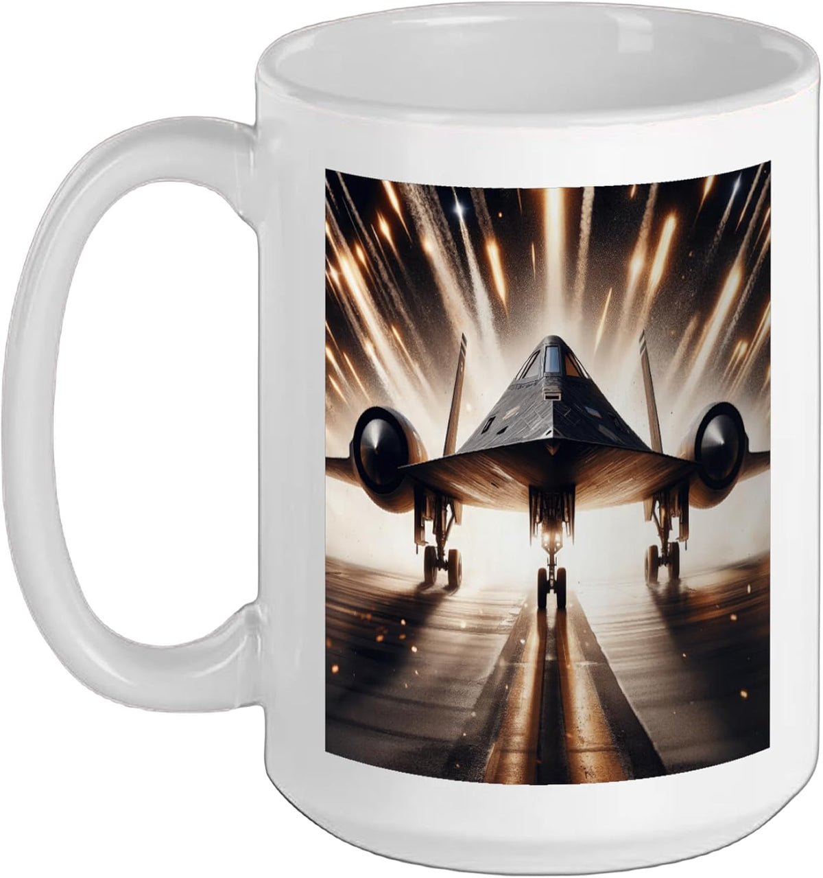 Sr 71 Blackbird Fighter Jet Military Aircraft Ceramic Mug