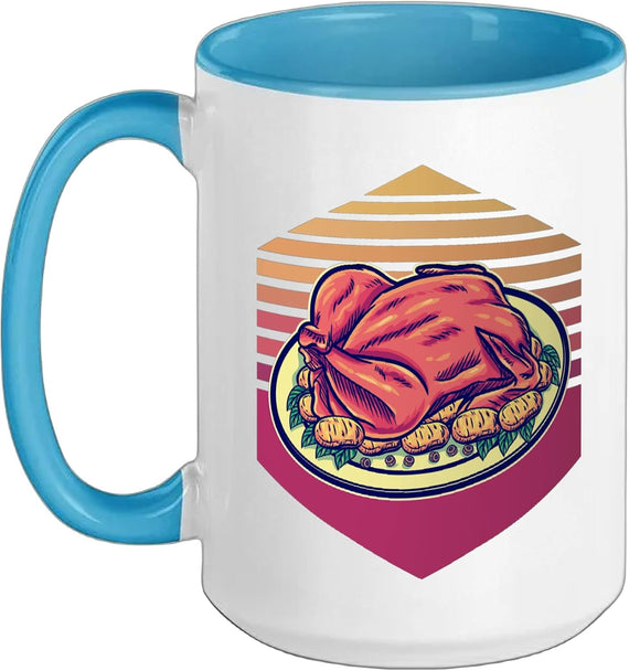 Thanksgiving Turkey Retro Vintage Ceramic Mug