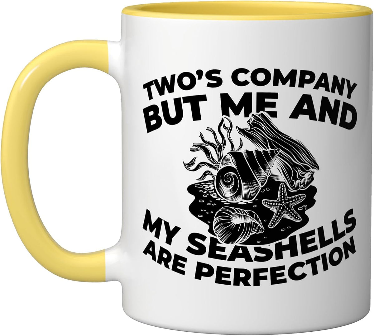 Shell Collecting Beach - Nature Beachcombing Ceramic Mug
