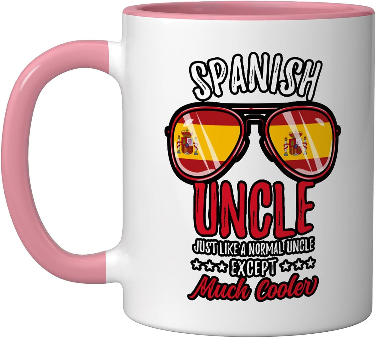 Cool Spanish Uncle Sunglasses Spanish Family Christmas Ceramic Mug