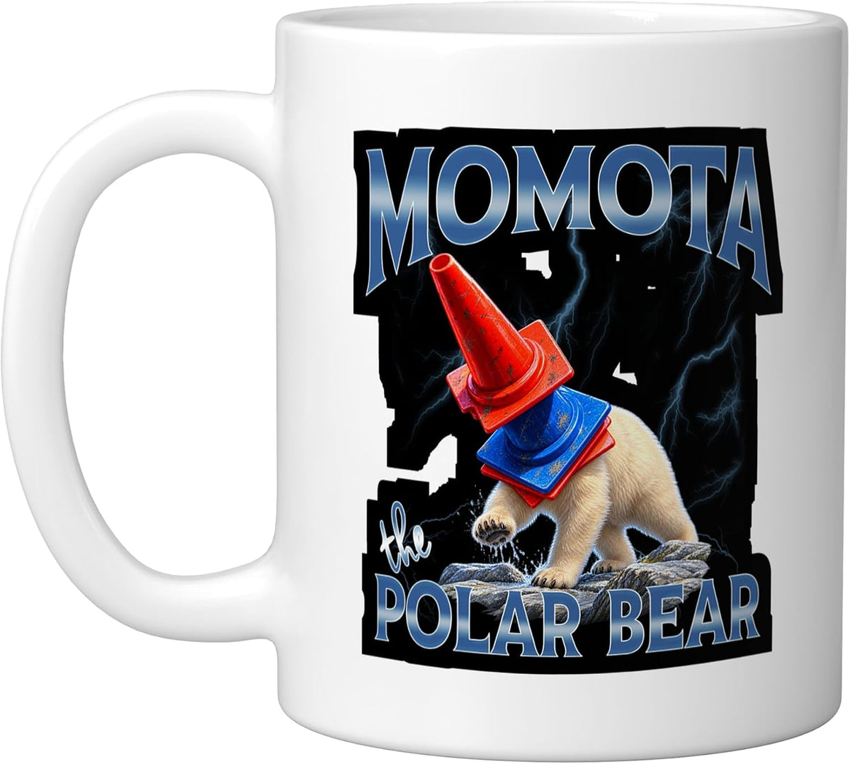 Momota The Polar Cone Bear Hat Humor Ceramic Mug