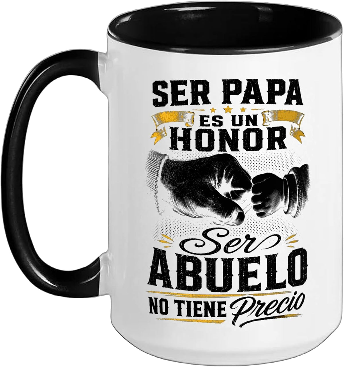 Ser Papa Es Un Honor Ser Abuelo No Tiene Precio Christmas Ceramic Mug
