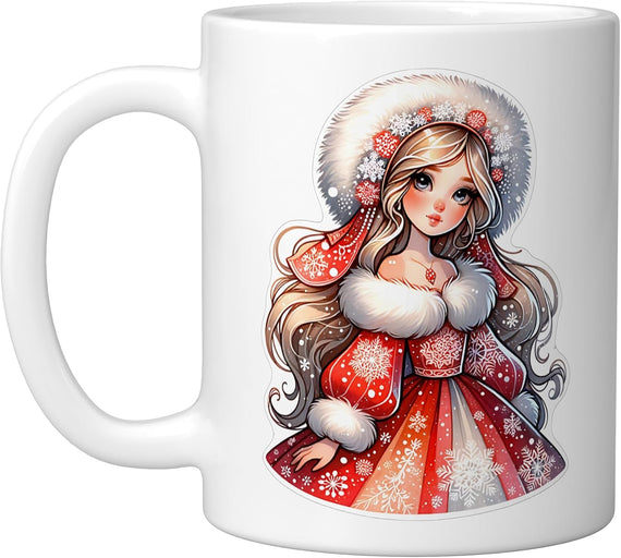 Snegurochka Ded Moroz Russia Russian Santa Claus Ceramic Mug