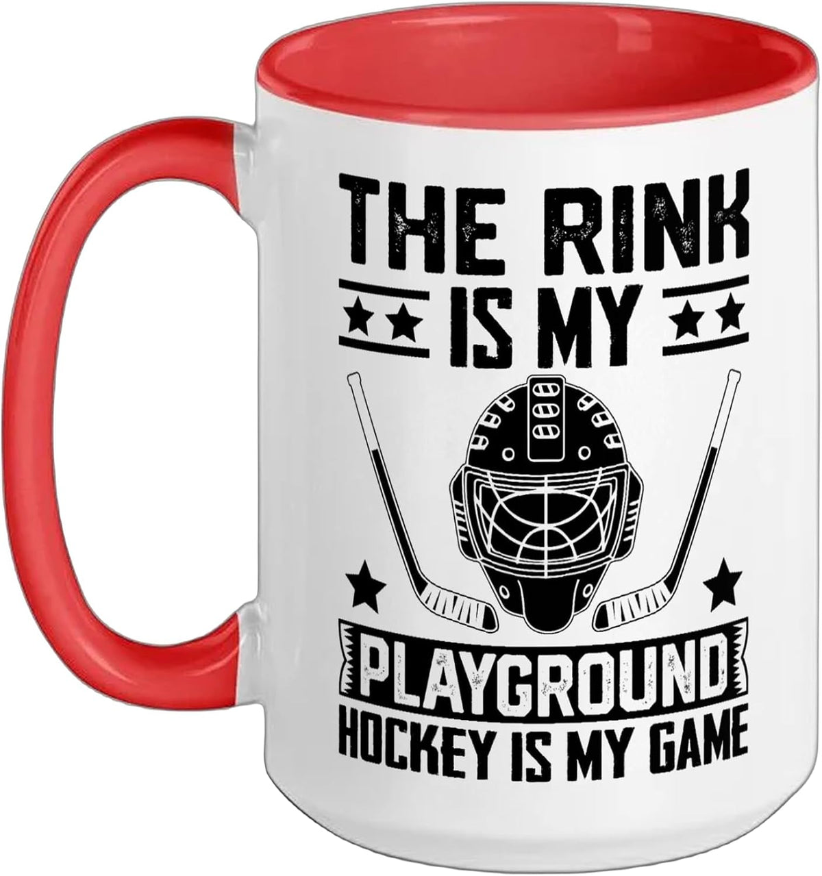 The Rink Is My Playground Hockey Sport Ceramic Mug