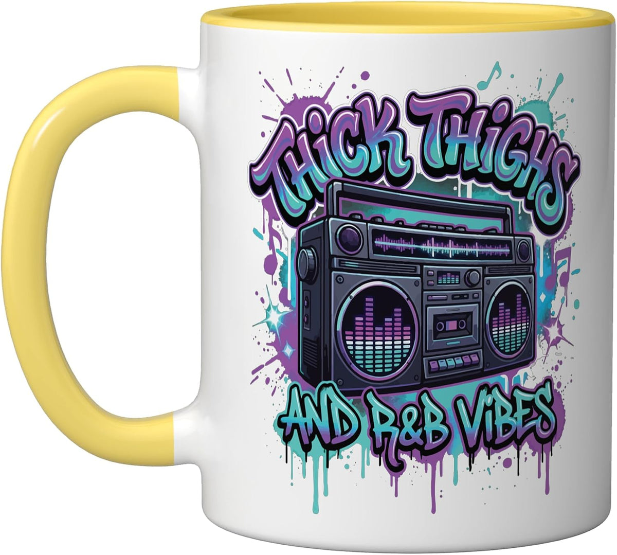 Thick Thighs R&B Vibes Ceramic Mug