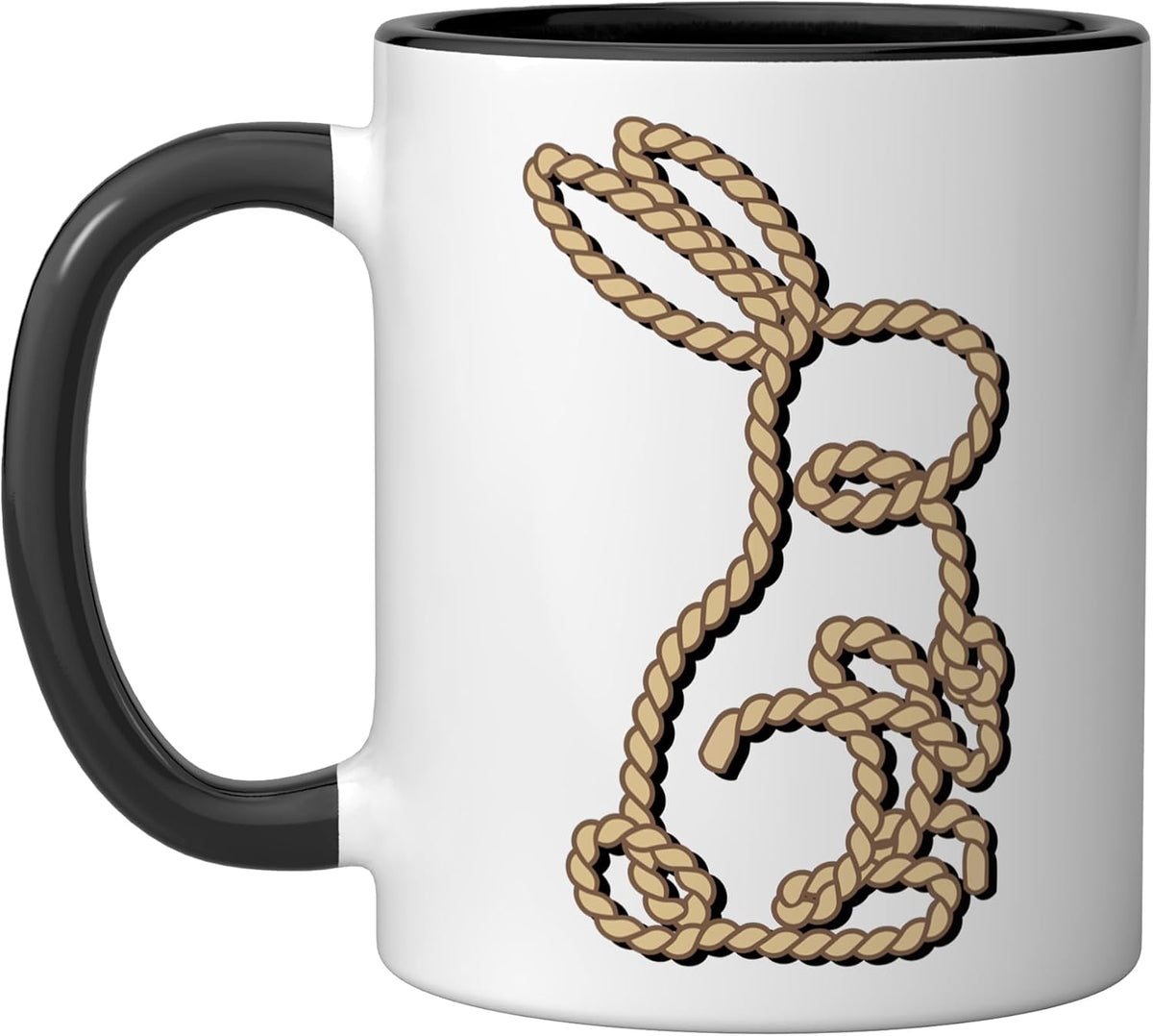 Rope Bunny Ceramic Mug