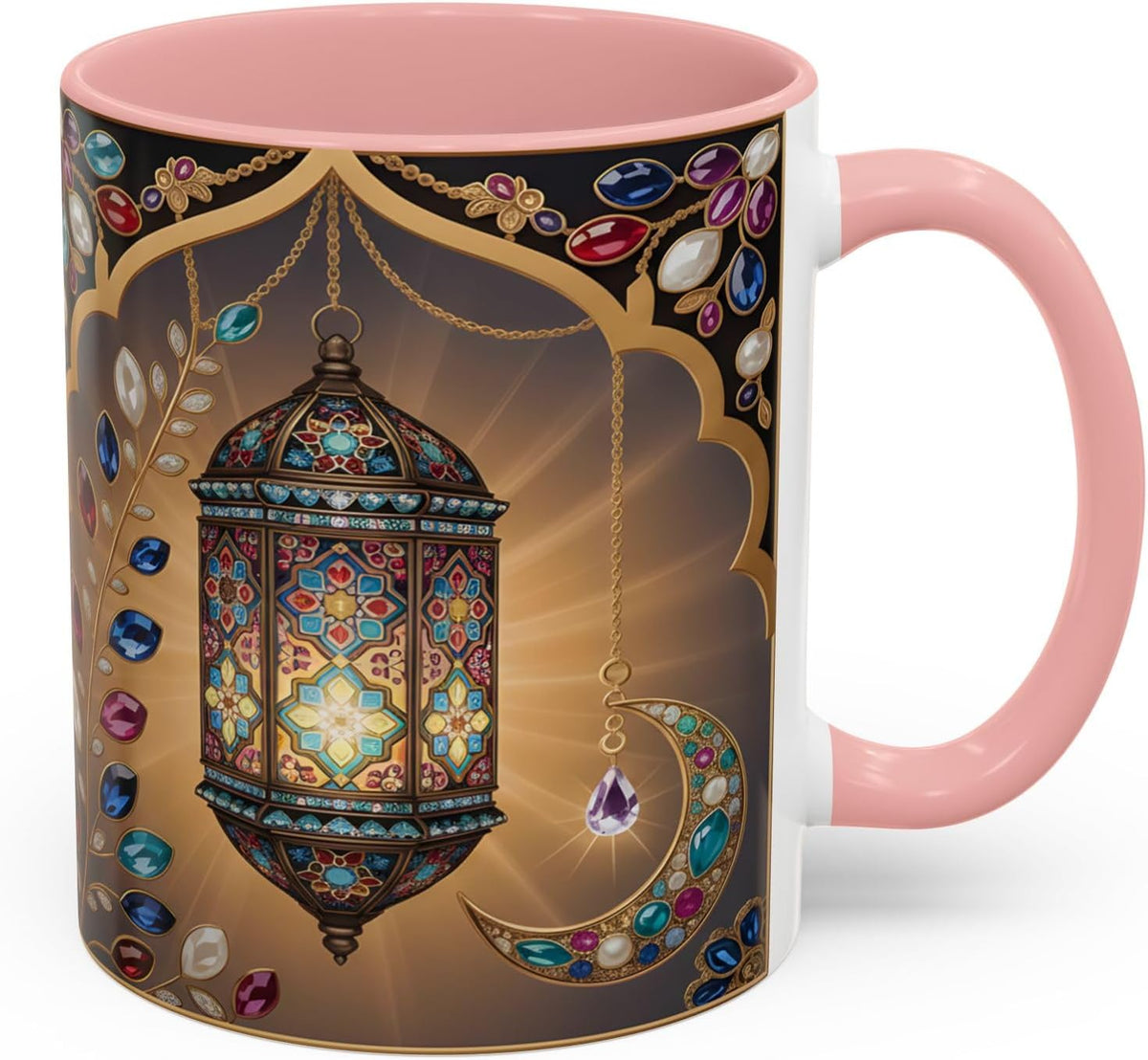 Ramadan Lantern Crescent, Eid Ramadan Celebration Gift Ceramic Mug