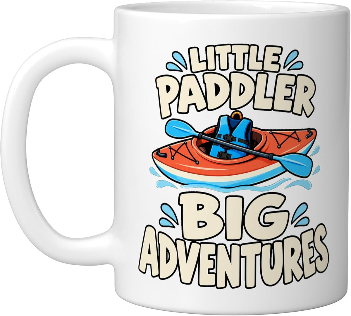 Kayaking Kids Little Paddler Big River Adventures Ceramic Mug