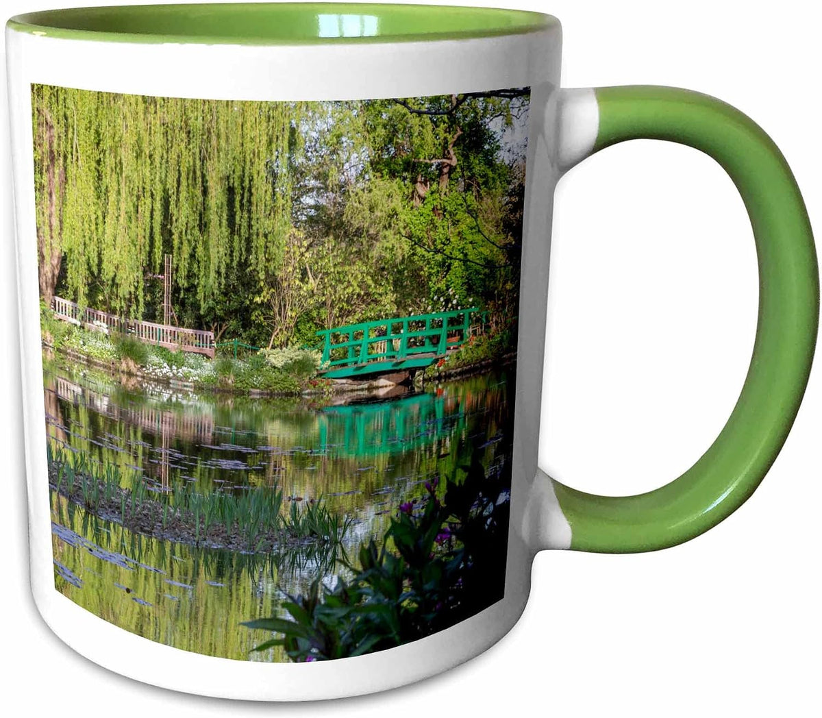 France, Giverny. View Of Iconic Bridge Ceramic Mug