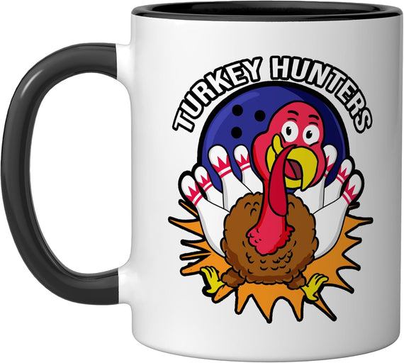 Turkey Hunters Bowling Ceramic Mug