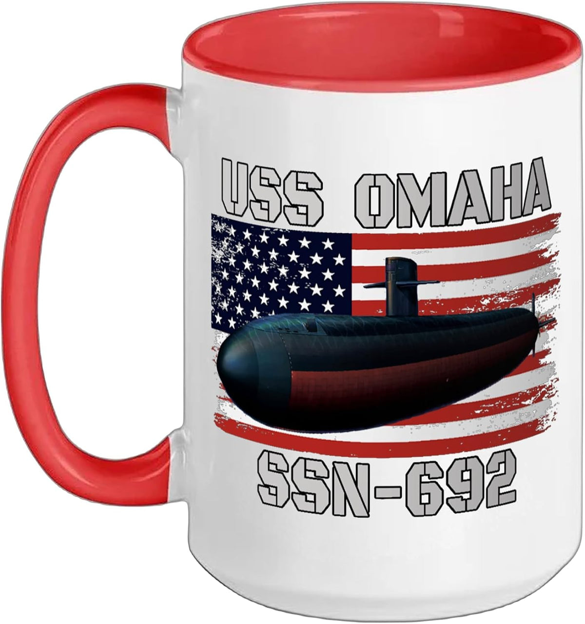Submarine Uss Omaha Ssn-692 Veteran Grandfather Dad Son Ceramic Mug
