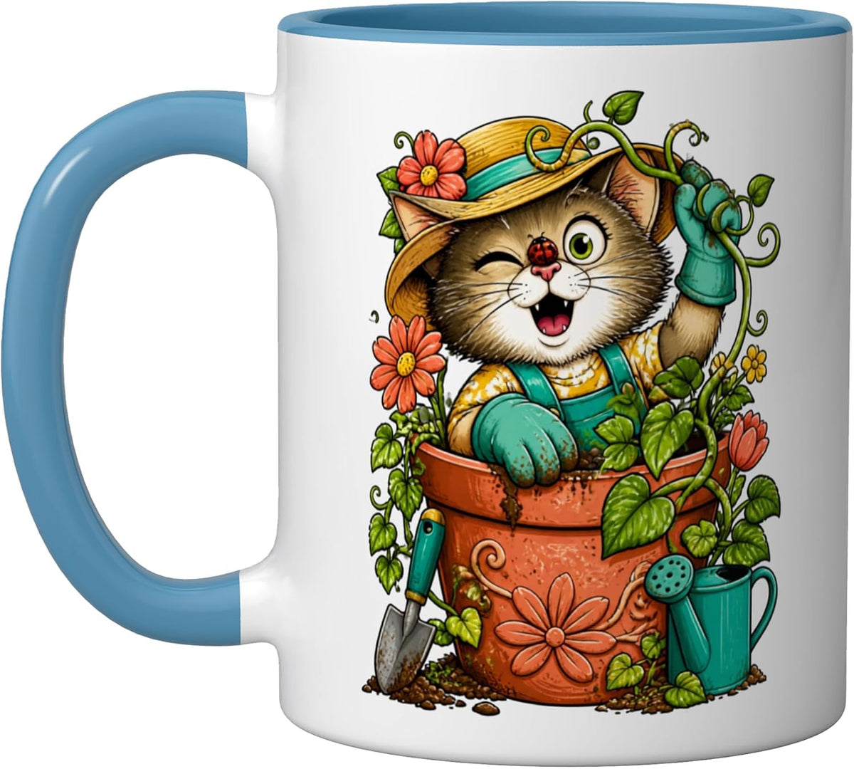 Cat Motif Art Design Gifts Cute Kitten Ceramic Mug