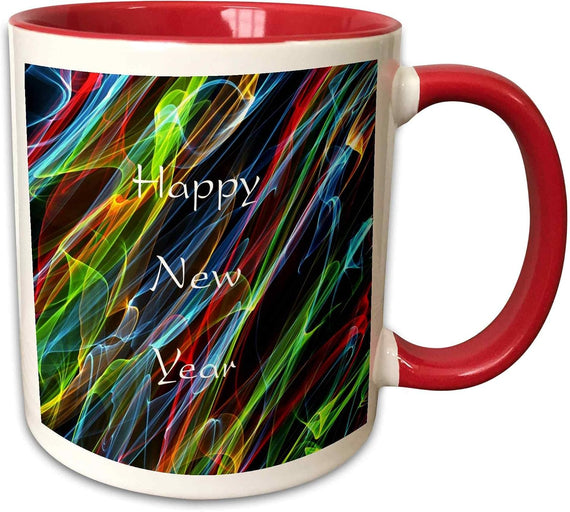 Light Streaks New Year Ceramic Mug