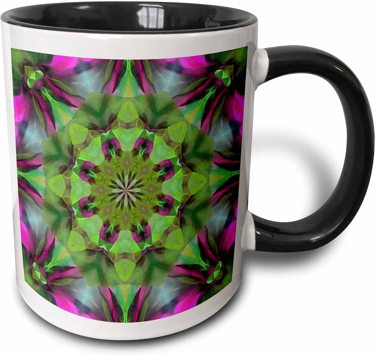 Retro Mcm Square Motif Vintage Pattern Ceramic Mug