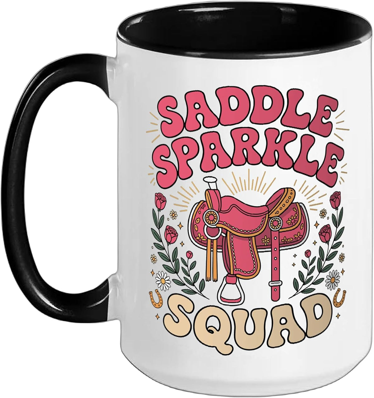 Saddle Sparkle Squad Equestrian Crew Ceramic Mug