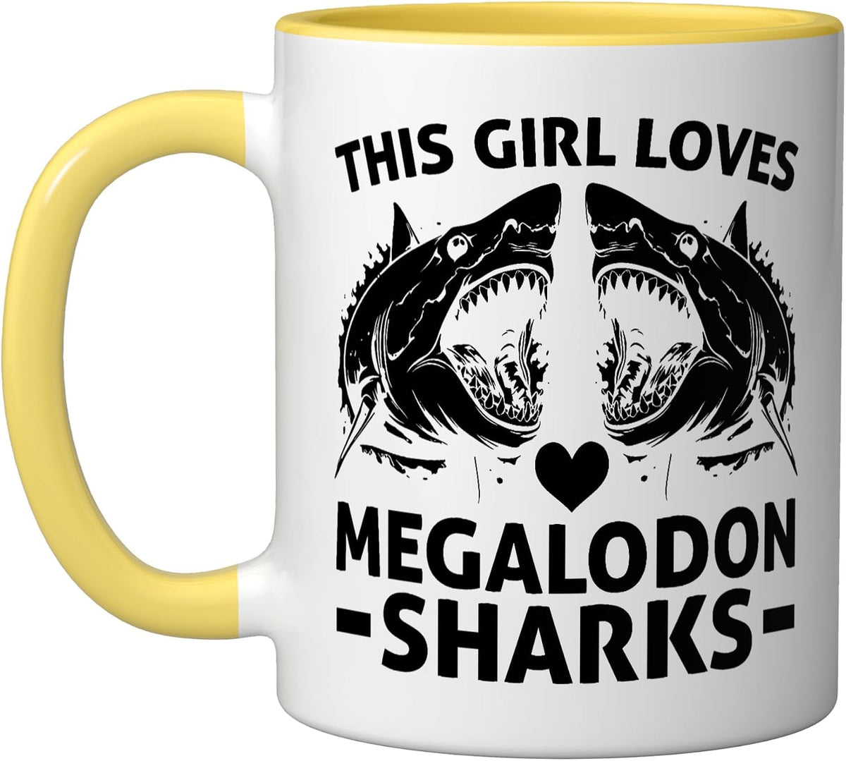 Megalodon Shark Lover Marine Biology Underwater Animal Ceramic Mug