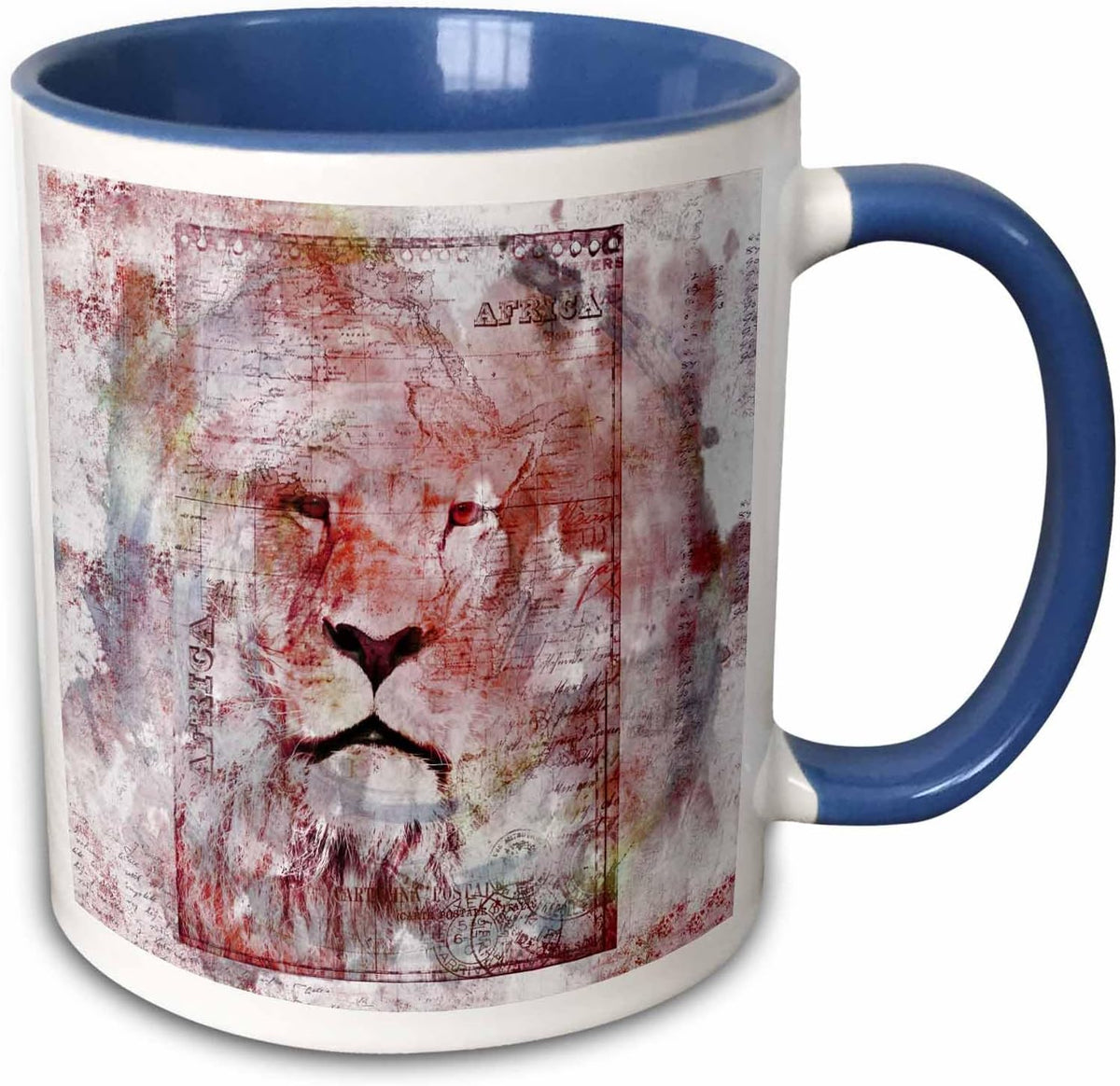 Lion Watercolor Art Animals Ceramic Mug