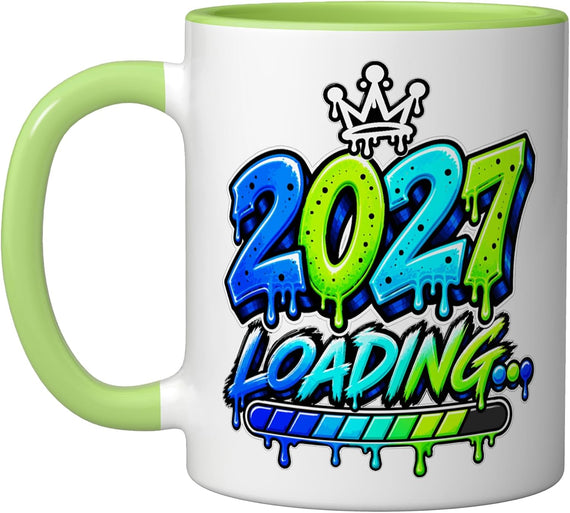 2027 Loading Graffiti New Year Ceramic Mug