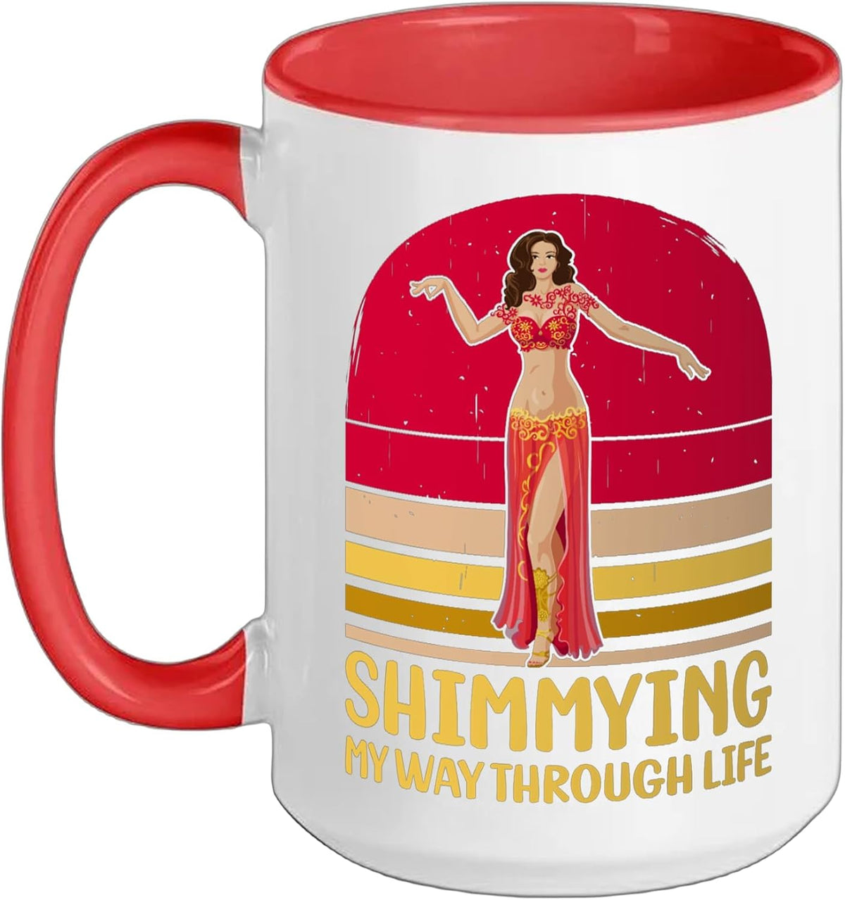 Belly Dancing Dance Shimmying Belly Dancer Ceramic Mug