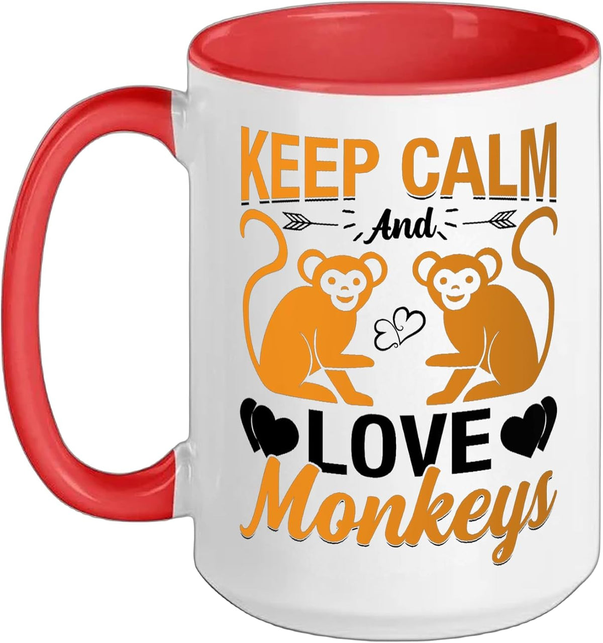 Monkey Lover Animal Love Monkeys Ceramic Mug
