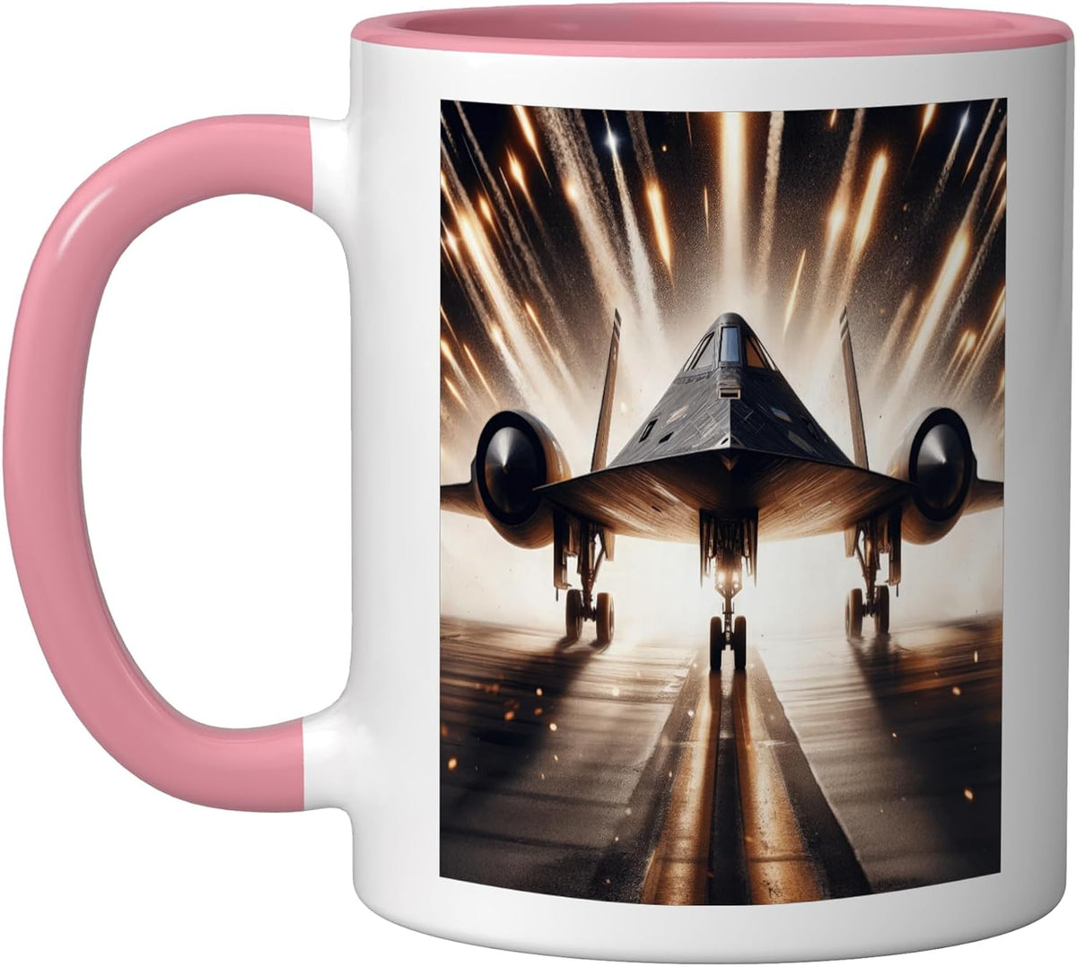 Sr 71 Blackbird Fighter Jet Military Aircraft Ceramic Mug