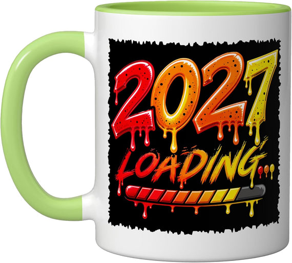 2027 Loading Graffiti New Year Ceramic Mug