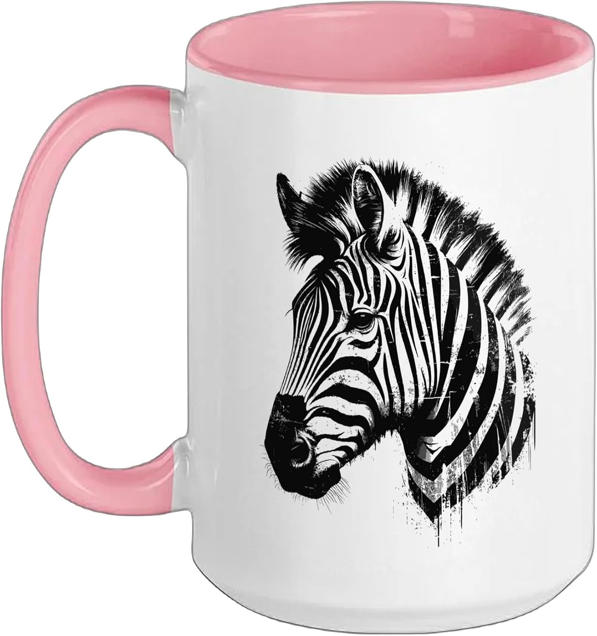 Edgy Grunge Aesthetic Zebra Lover Stuff Edgy Zebra Ceramic Mug