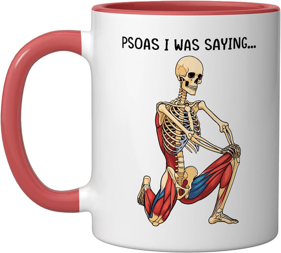 Therapist Psoas I Was Saying Skeleton Massage Therapy Halloween Mug