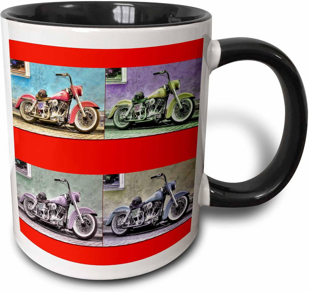 Cool Motorcycles. Pop Art. Bikes Ceramic Mug