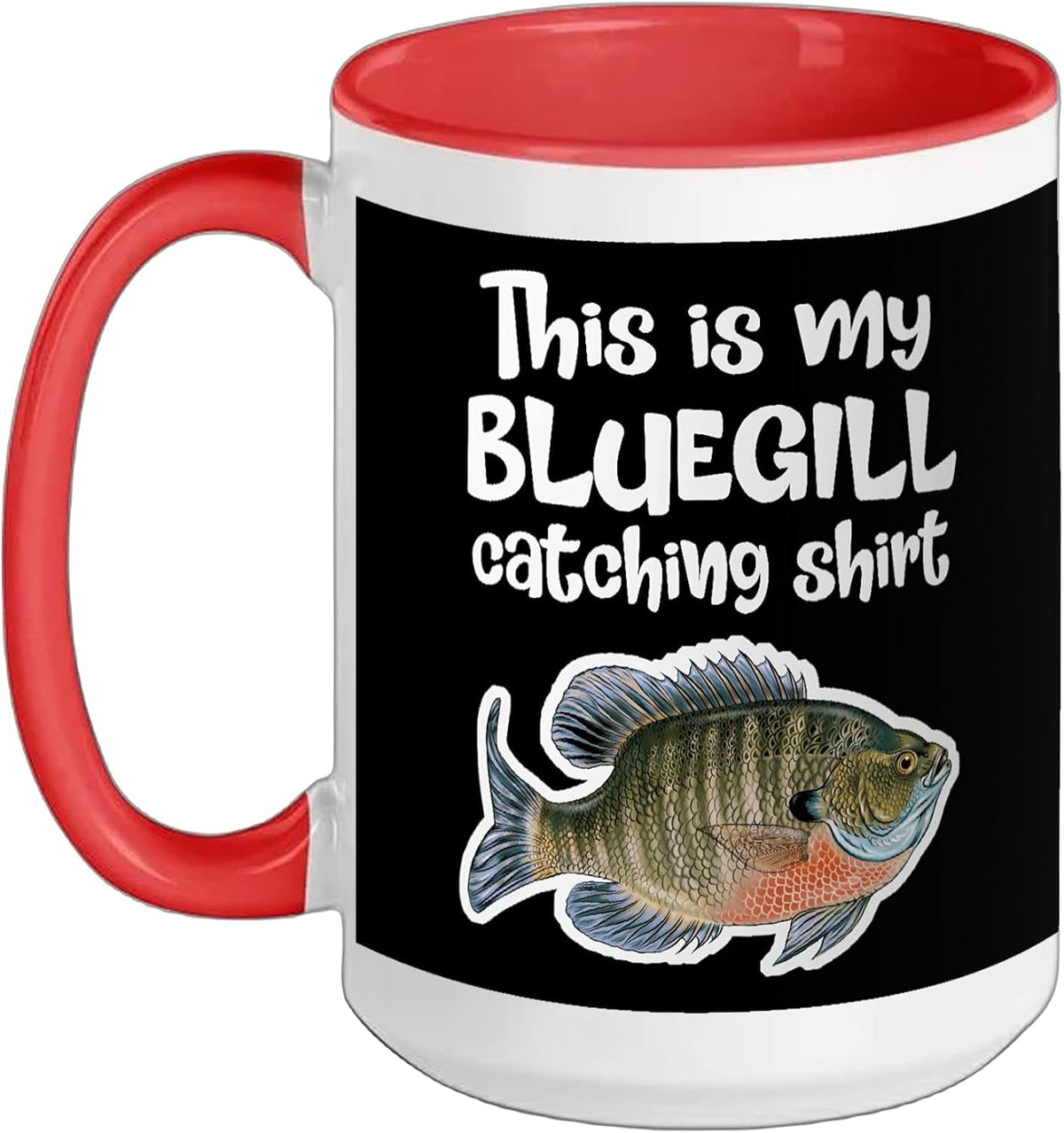 Ultralight Fishing Gift Catch Sunfish Freshwater Bluegill Ceramic Mug