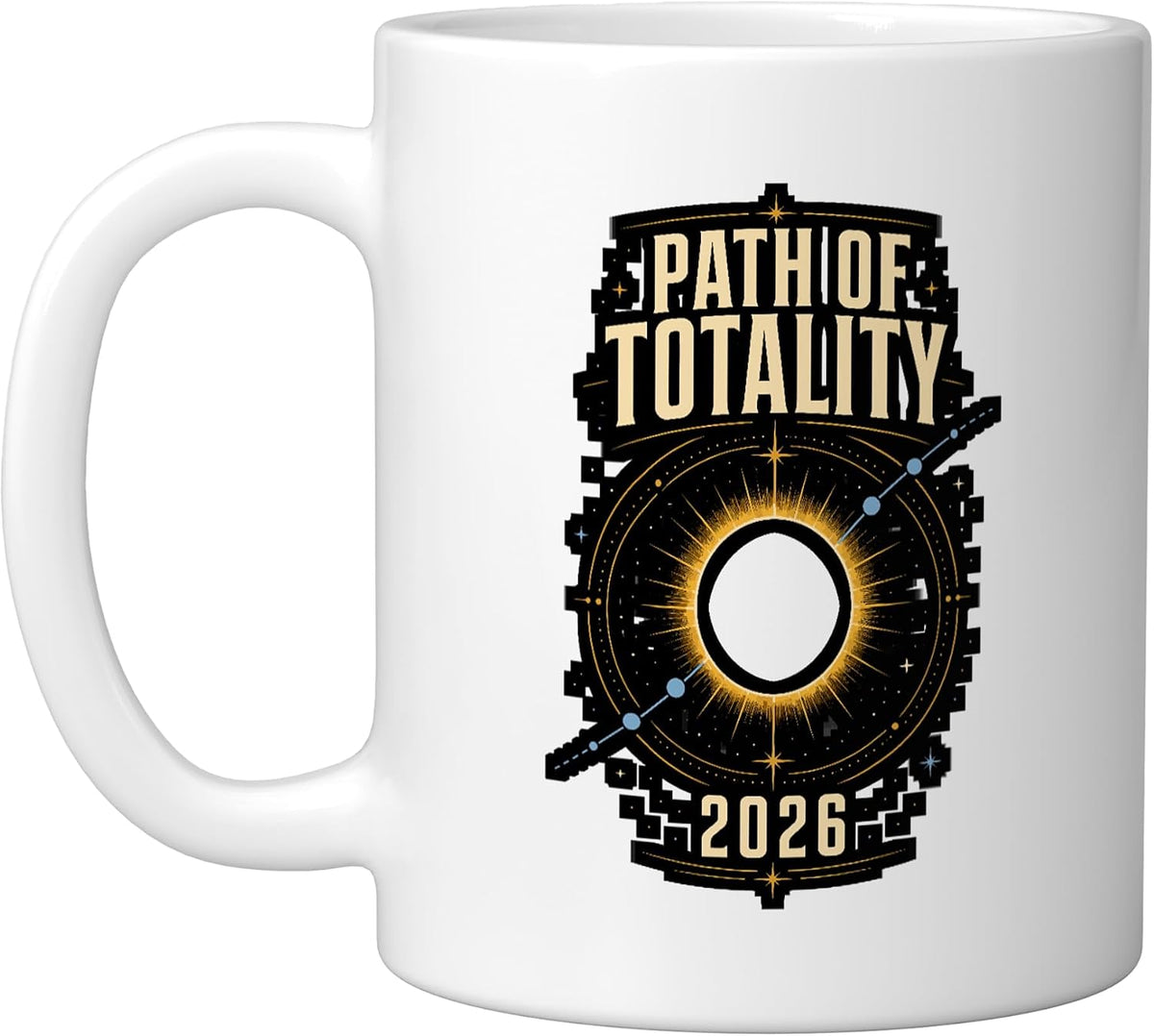 Path Of Totality 2026 Eclipse Astronomy Ceramic Mug