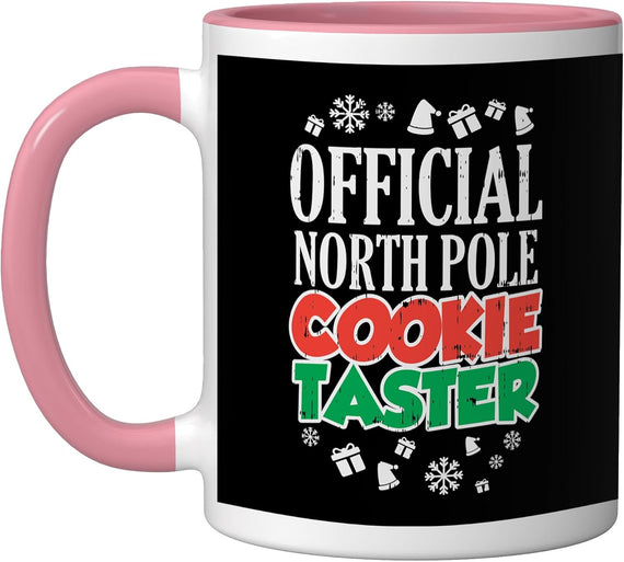 Official North Pole Cookie Taster Christmas Ceramic Mug