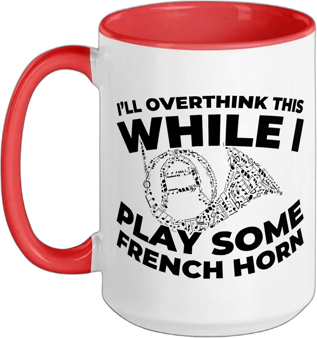 French Horn Marching Band - Brass Instrument Hornist Ceramic Mug