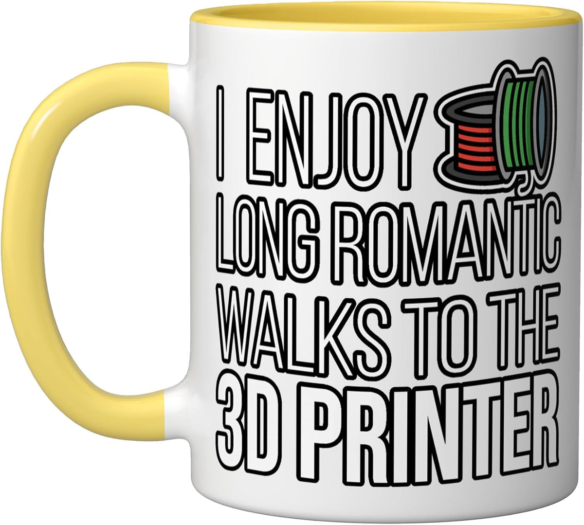 I Enjoy Romantic Walk 3d Printer Filament G28 Cnc Geek Ceramic Mug
